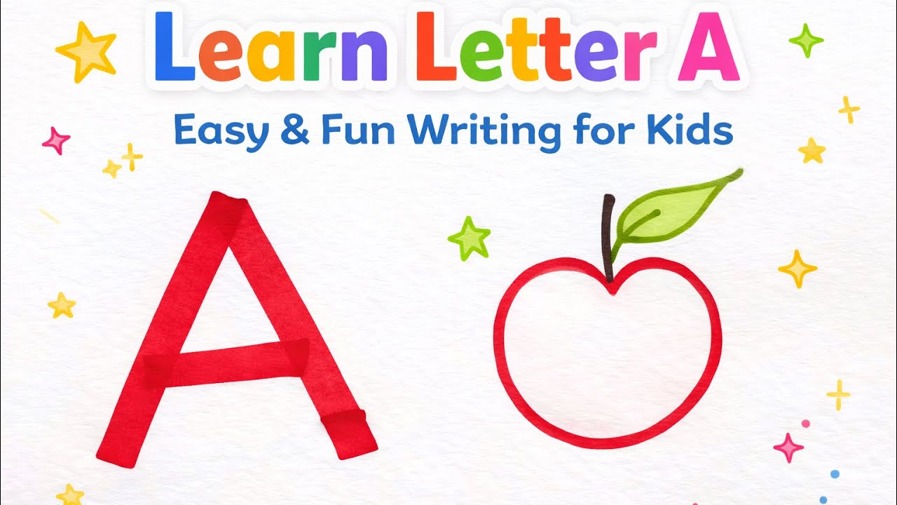 Alphabet A Writing Practice | Fun Preschool Learning