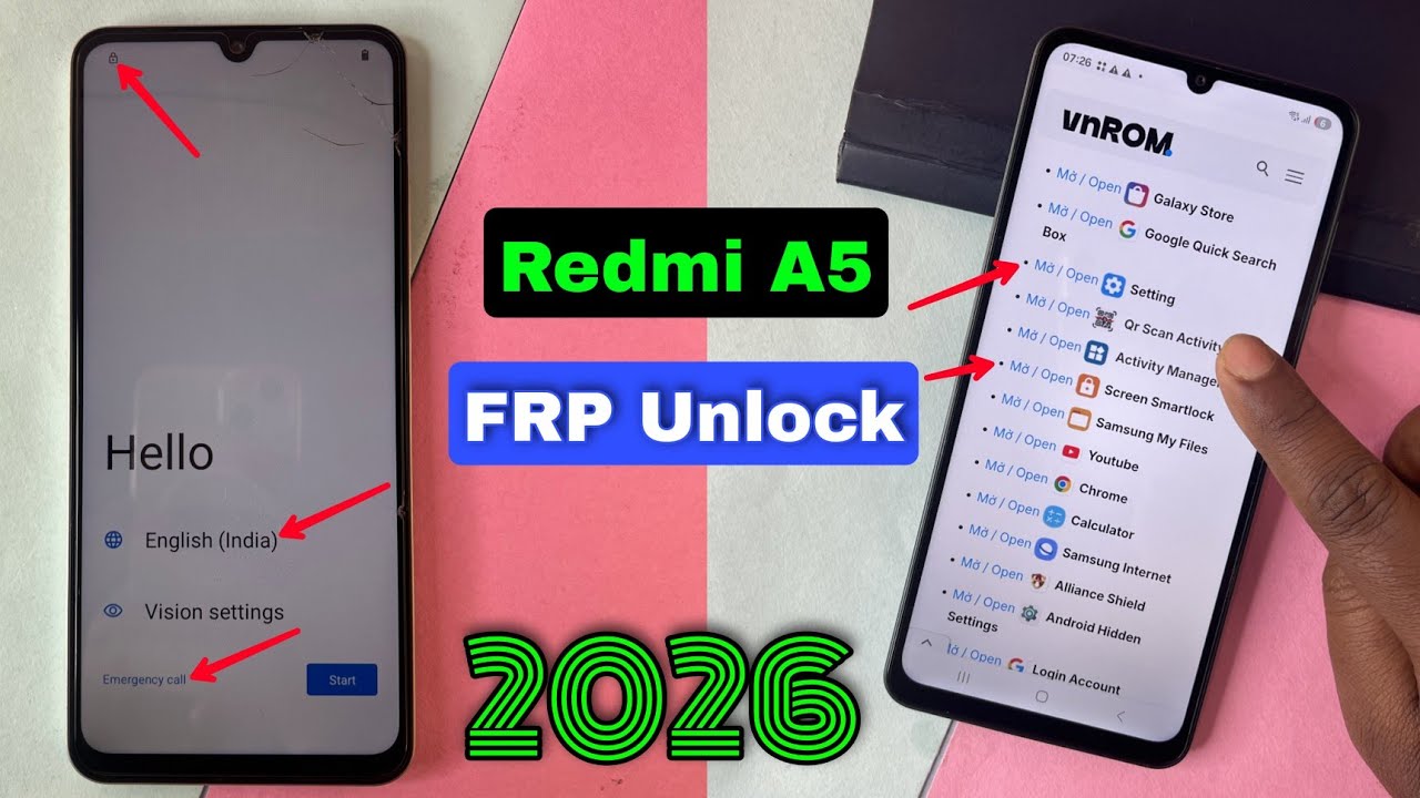 Redmi A5 FRP Google account bypass | Redmi A5 FRP Bypass 2026 Android 15 100% Working - With PC