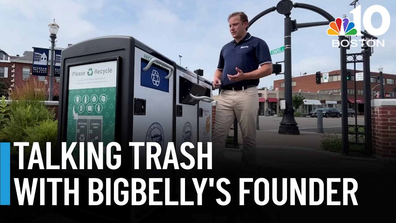These solar-powered trash bins you've probably used are made here in Mass.