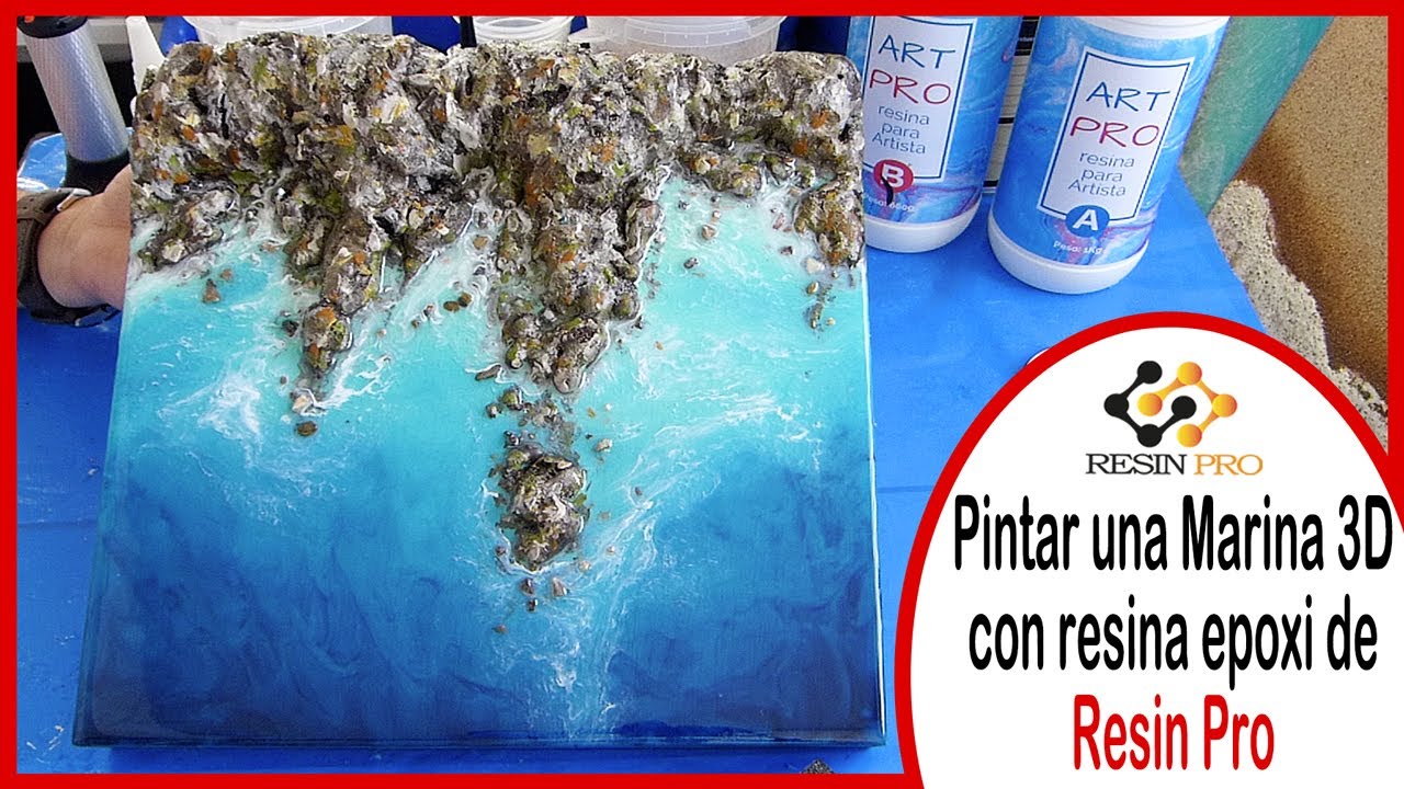 Pintar una Marina 3D con resina epoxi de Resin Pro : Tutorial paso a paso