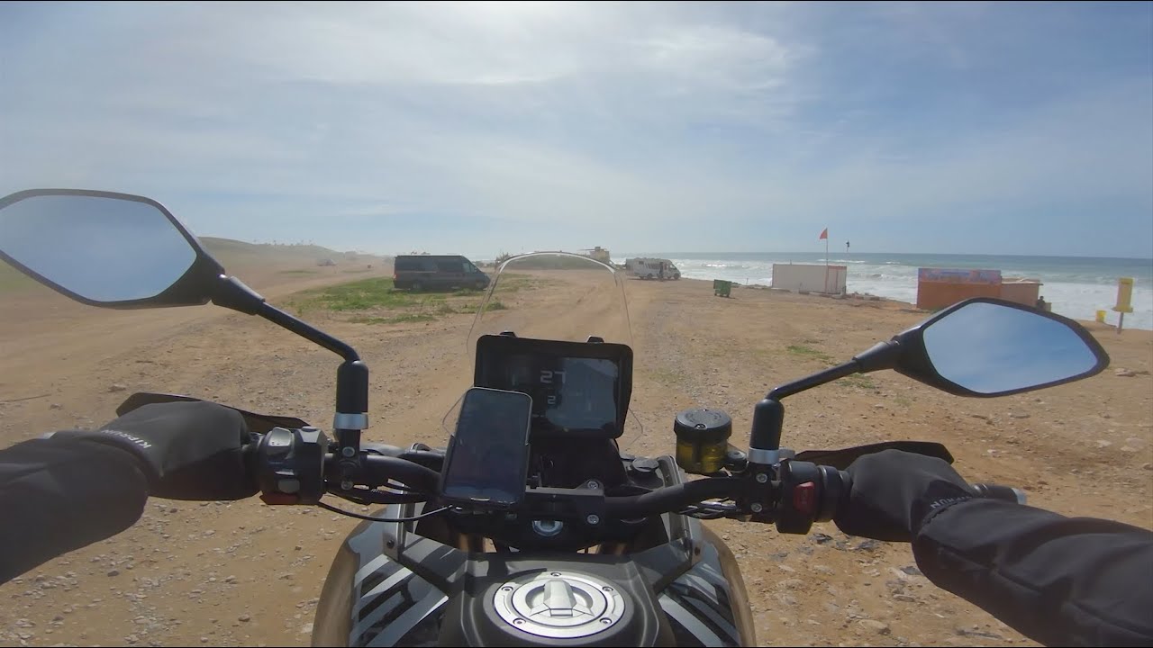 Taghazout Beach l Sunny day POV Ride l QJ Motor SRT 600SX l E:3