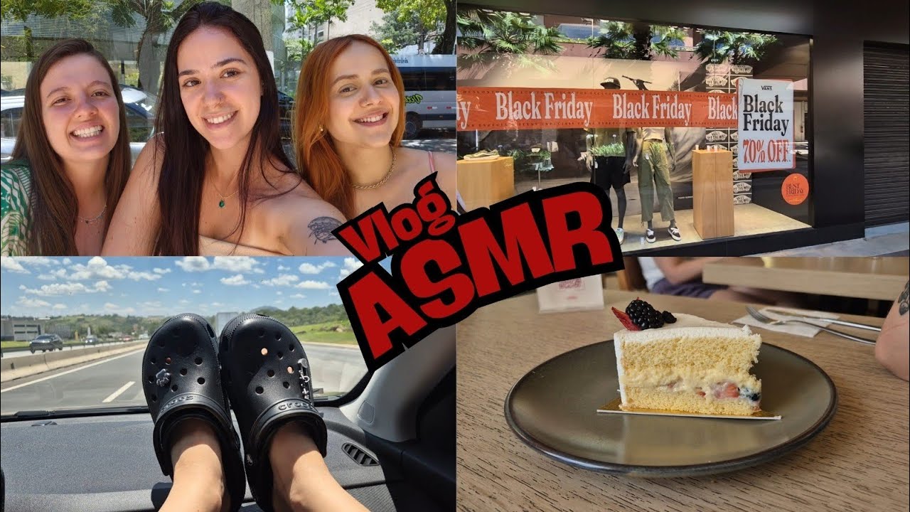 ASMR VLOG & SUSSURROS | VIAGEM PARA SÃO PAULO (passeio, comidas e compras) 💤