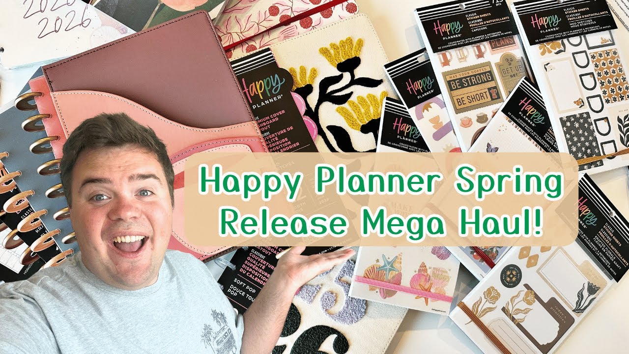 Happy Planner Spring Release - NEW Planners and Sticker Book Flip Through