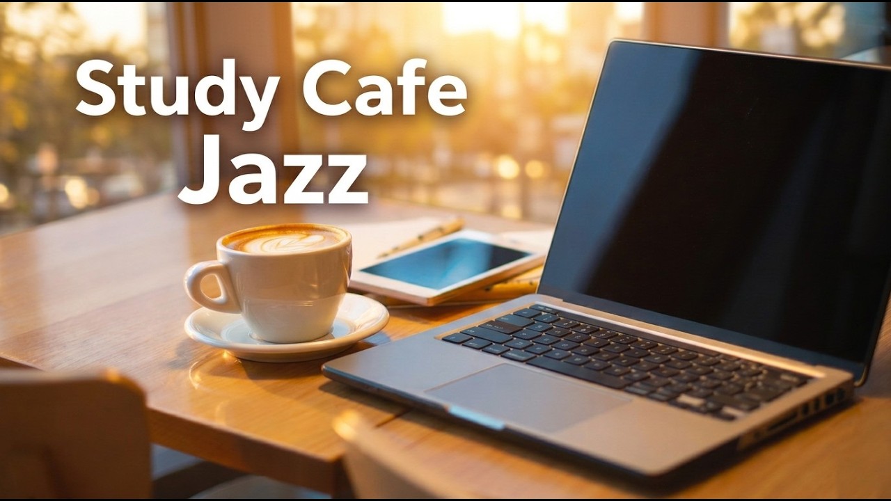 Study Cafe Jazz ☕ Cozy Coffee Shop Ambience for Reading & Study
