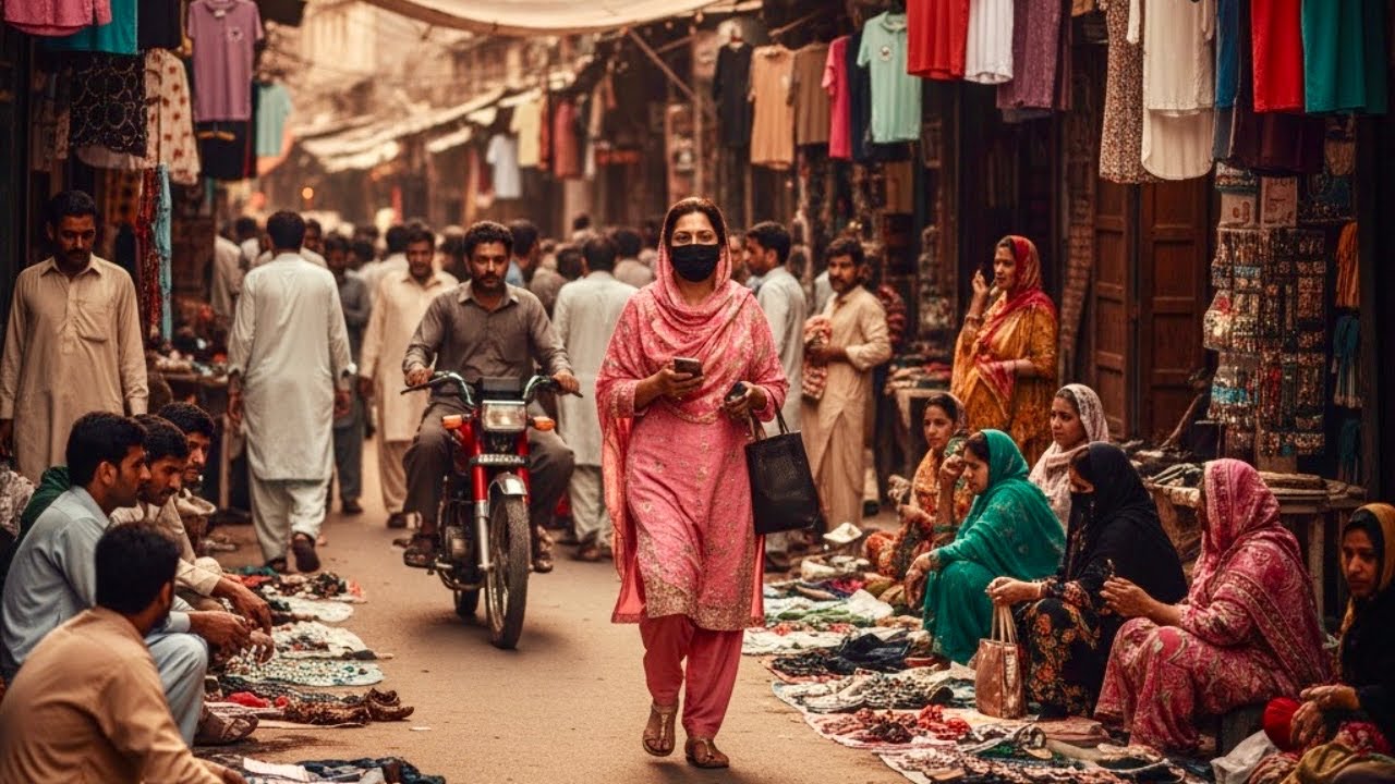 Roadside Market Lahore Street Walk 2025 | Authentic Local Bazaar Experience | Pakistan 4K