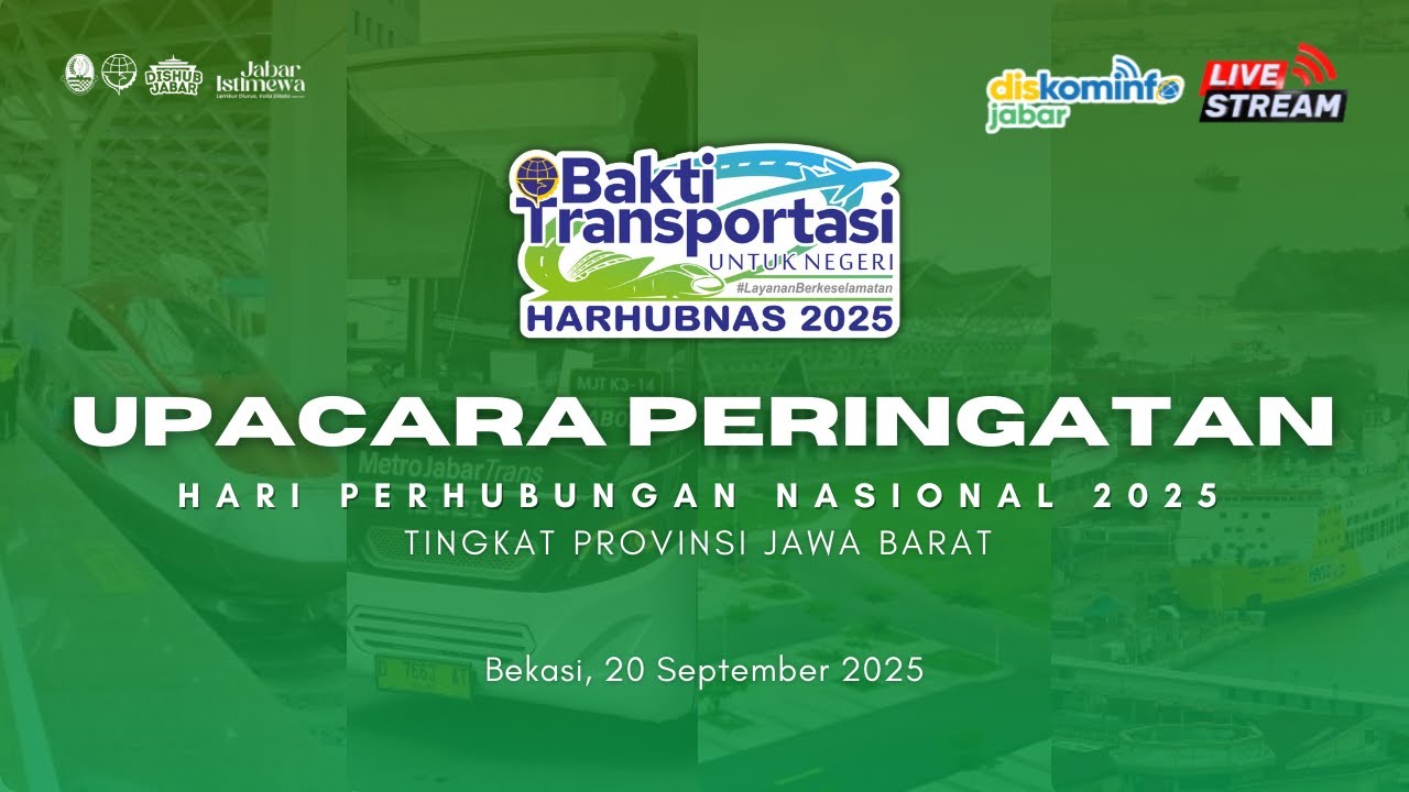 Upacara Peringatan Hari Perhubungan Nasional Tahun 2025 Tingkat Provinsi Jawa Barat