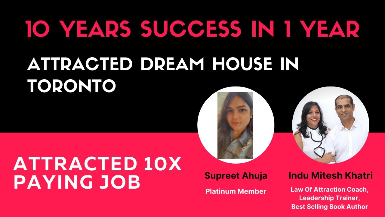 How Supreet Attracted Dream House & Job By Using Law Of Attraction - Mitesh Khatri
