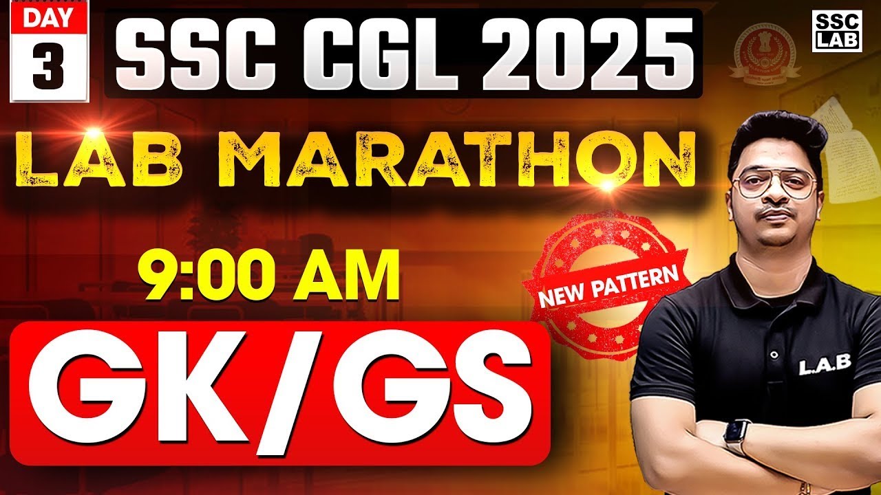 SSC CGL 2025 | SSC CGL GK GS Marathon Class | SSC CGL GK GS New Pattern Questions by Aman Sir