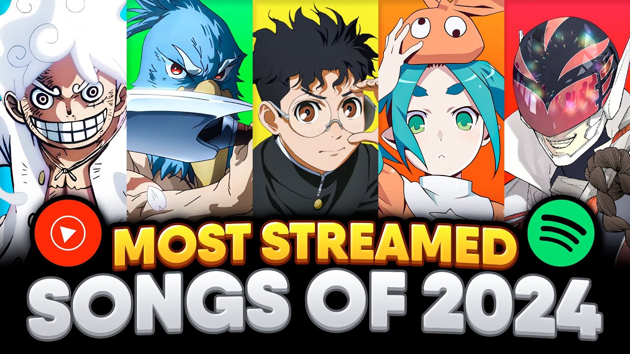 Top 50 Most Streamed Anime Songs of 2024 (SPOTIFY & YT MUSIC)