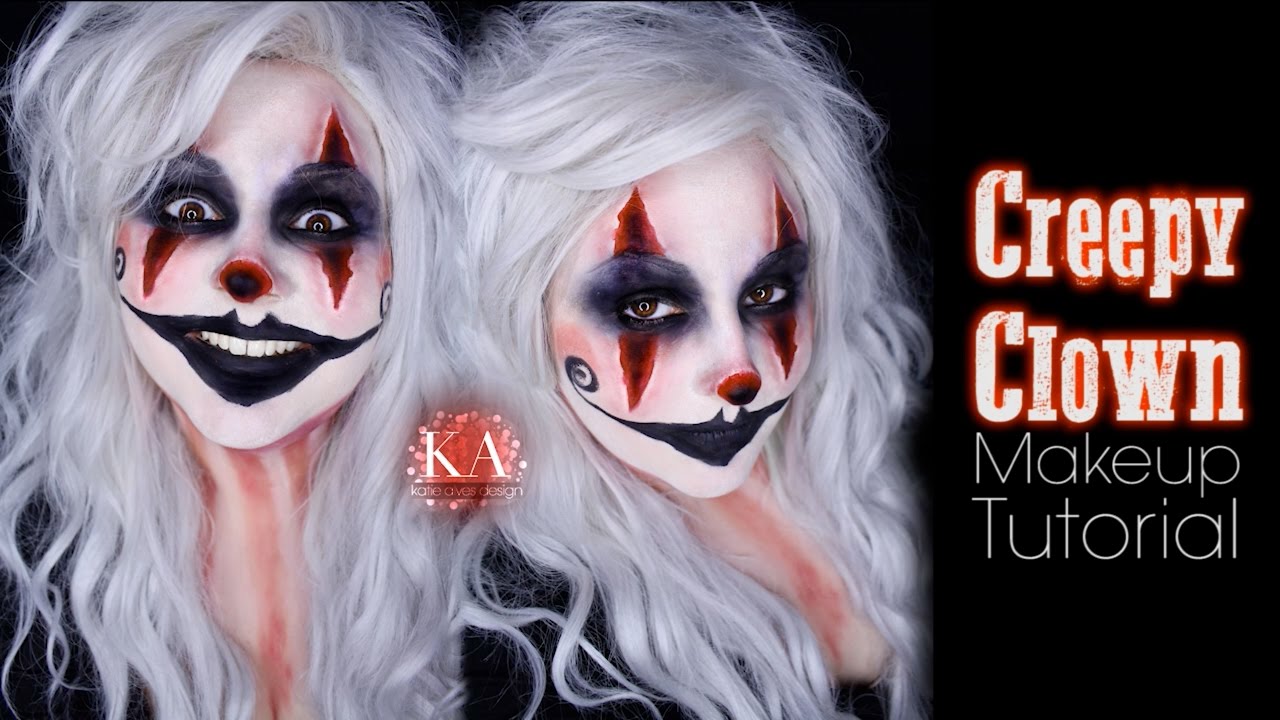 Creepy Clown Halloween Makeup Tutorial - 31 Days of Halloween