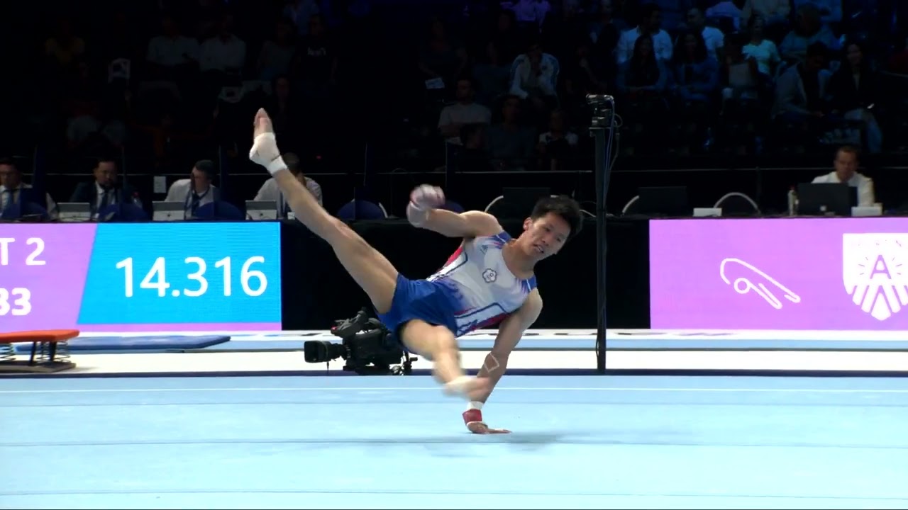 LEE Chih Kai (TPE)_2023 Artistic Worlds, Antwerp (BEL)_Qualifications_Floor Exercise