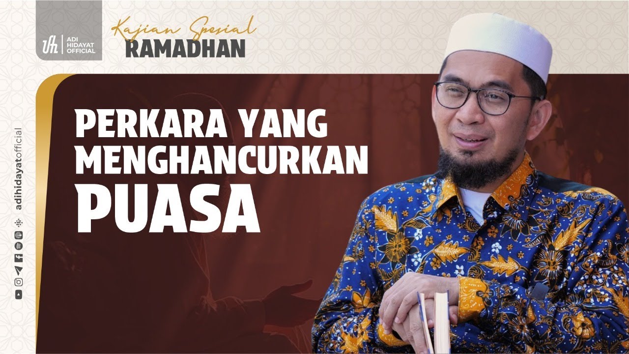 [LIVE] Kajian Bakda Subuh: Perkara yang Menghancurkan Puasa - Ustadz Adi Hidayat