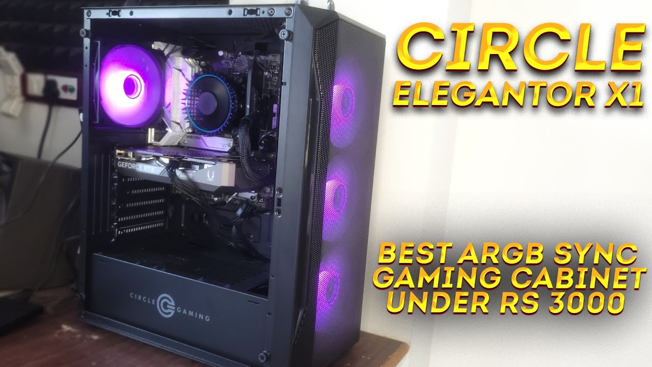 Circle Elegantor X1 Gaming Cabinet Unboxing and Review | Best PC Cabinet Under Rs3000