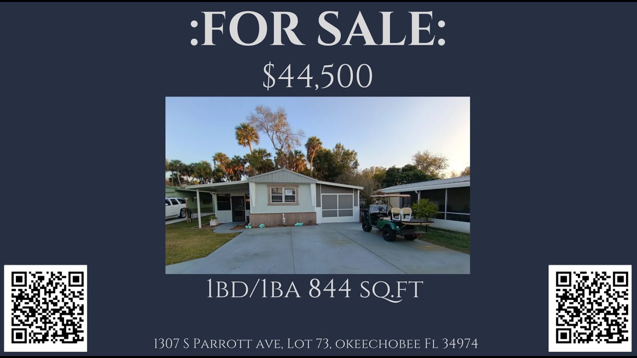 1307 S Parrott Ave , Lot 73, Okeechobee FL 34974