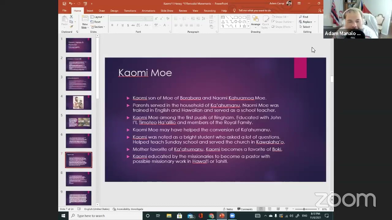 Kanaka Scholar Series: Adam Keawe Manalo-Camp