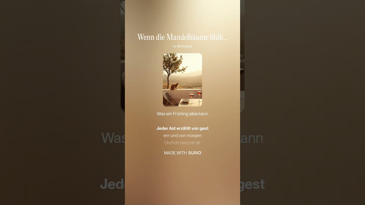 Wenn die Mandelbäume blüh’n