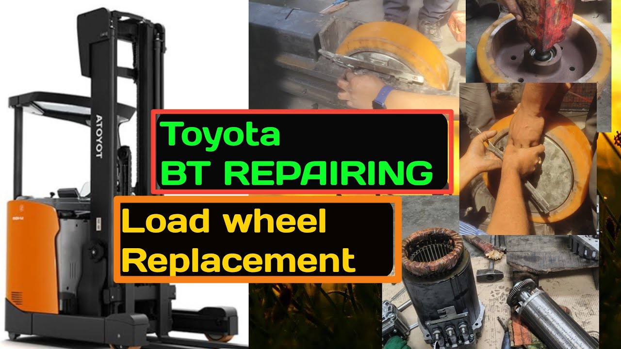 Toyota BT service, load wheel, #forkliftservice #reachtruck #forkliftrepair, #foekliftandev