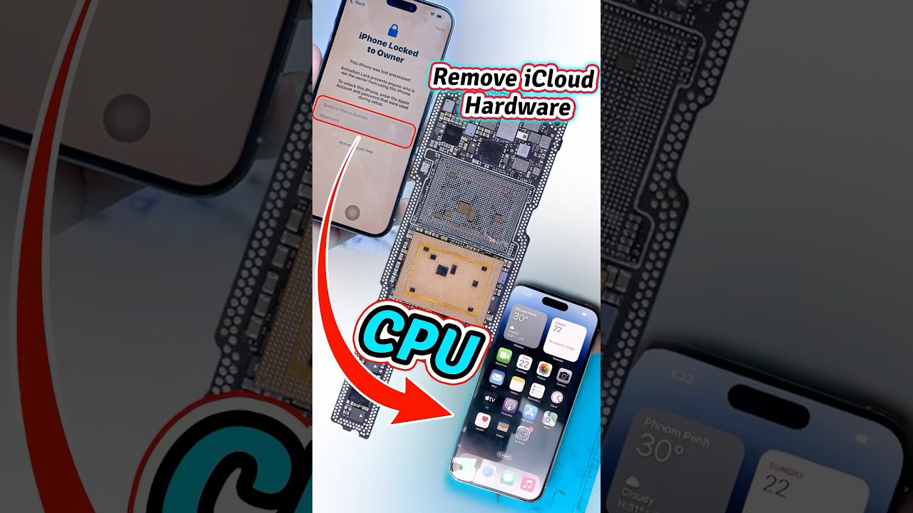 Remove iCloud iPhone 14 Pro Max Hardware-Unlock iCloud #unlockicloud #icloudbypassfull #Removeicloud