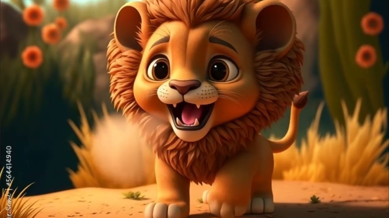 A story of a baby lion 🦁#animation 
