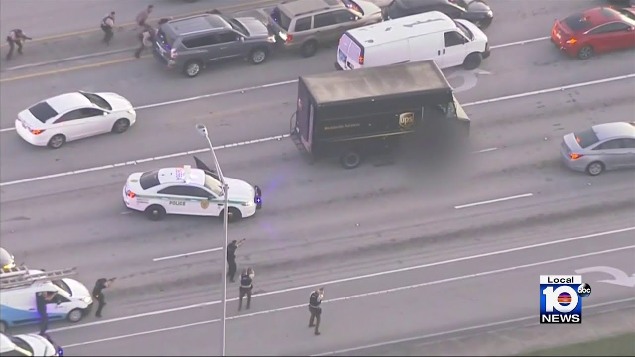 4 Miami-Dade police officers indicted for deadly shootout involving hijacked UPS truck
