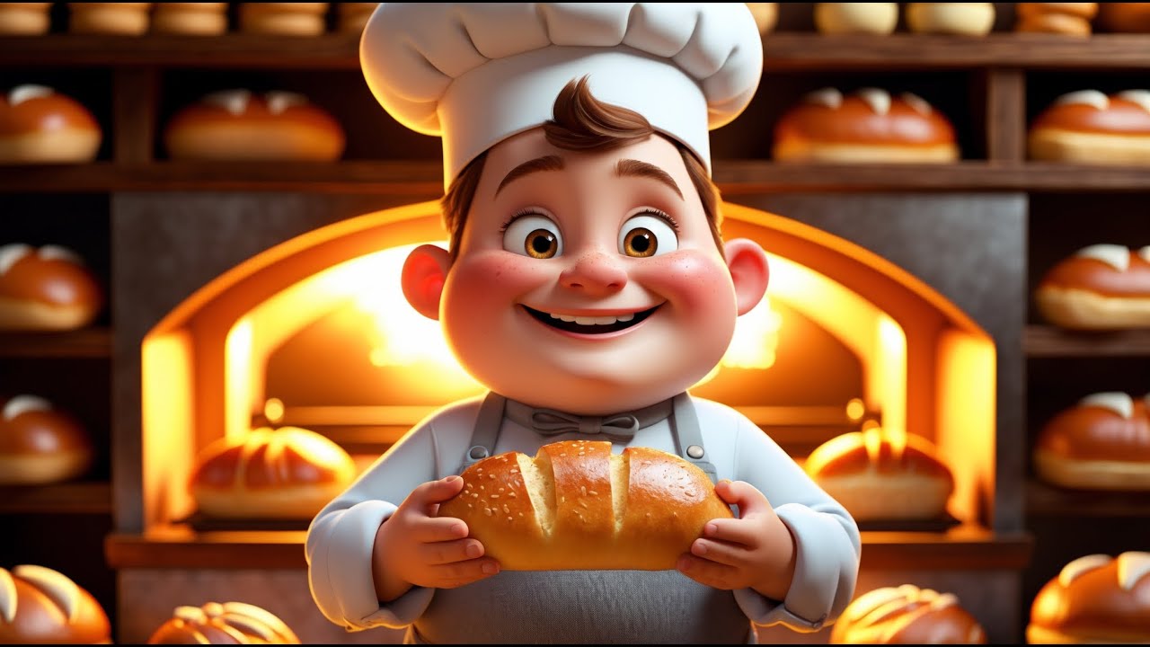 Fornaio Accende il Forno 🔥🥖 Come Si Fa il Pane? 🌾🎶 Una Canzone Divertente per Bambini!