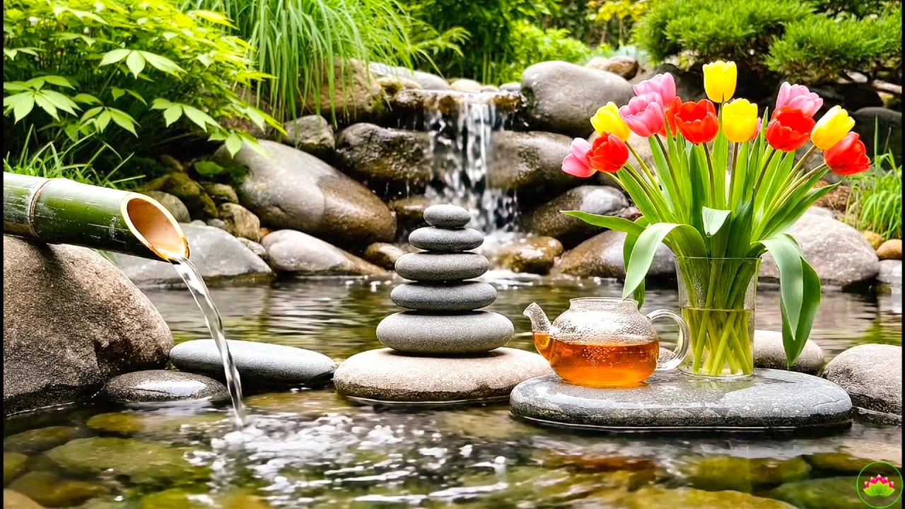 Calm Healing Music  Piano & Nature Water
