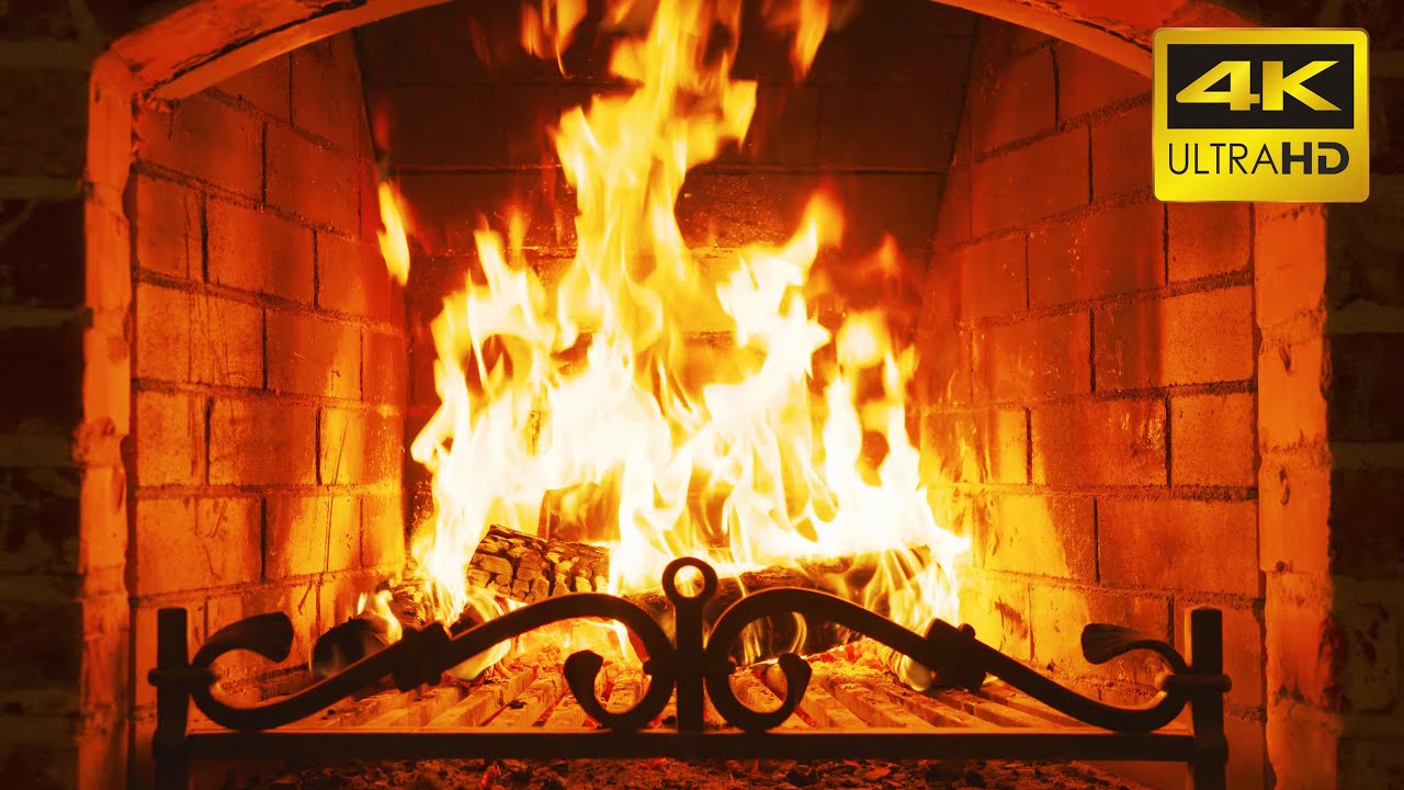 🔥 Камин 10 часов 🔥 Расслабляющее видео с огнём и звуками потрескивания (Fireplace 4K)