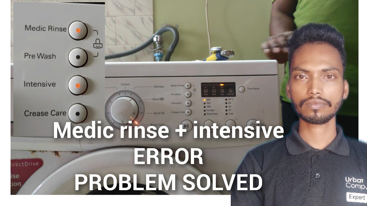 LG FRONT LOAD medic rinse and insentive Error problem solved ll