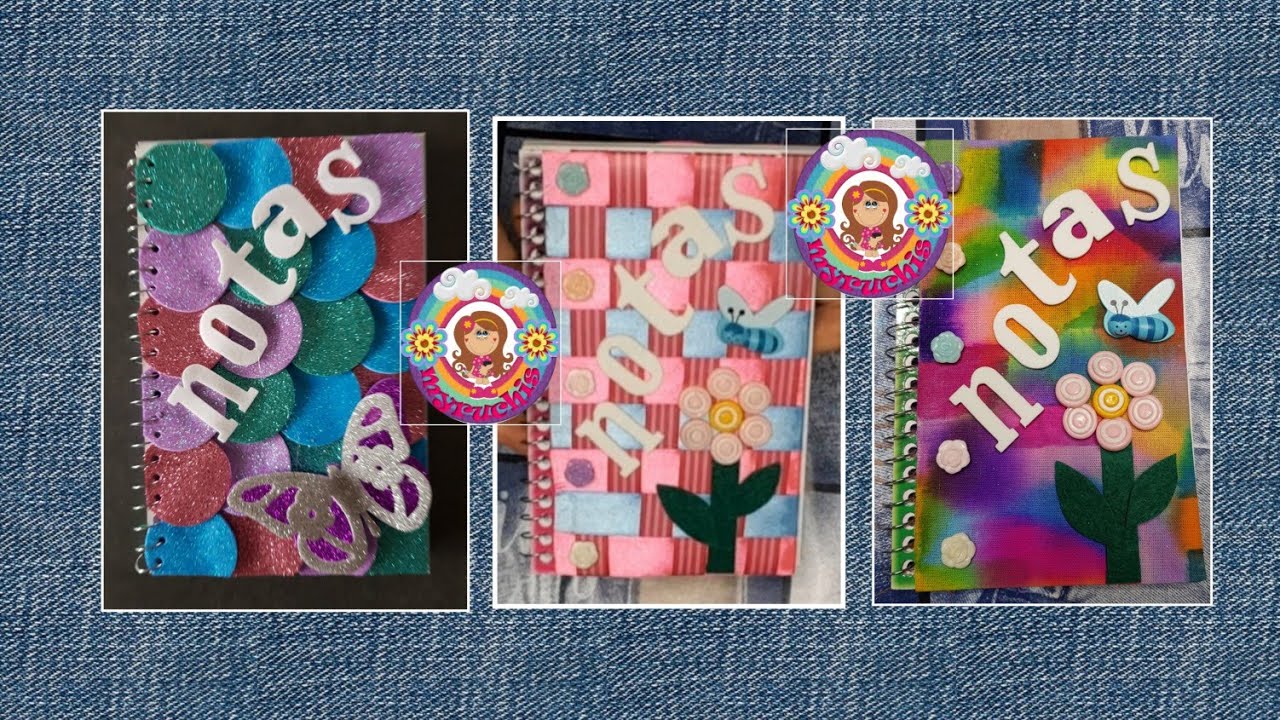 Libretas Decoradas con materiales sencillos