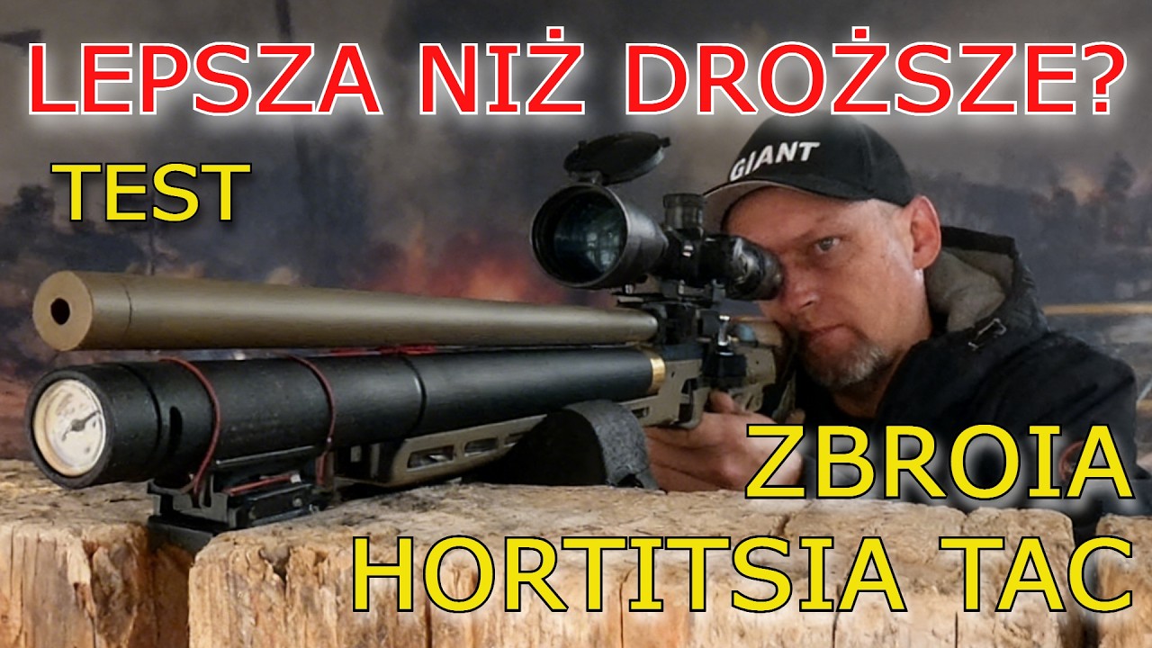 ZBROIA Hortitsia 4.5mm TAC: Ukraiński karabinek w taktycznym wydaniu! [TEST] - strzelam na 50 metr&oacute;w