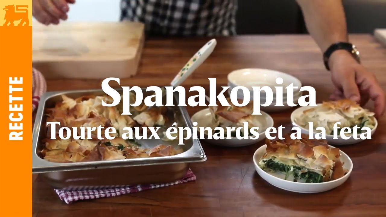 Spanakopita - Tourte aux épinards et à la feta