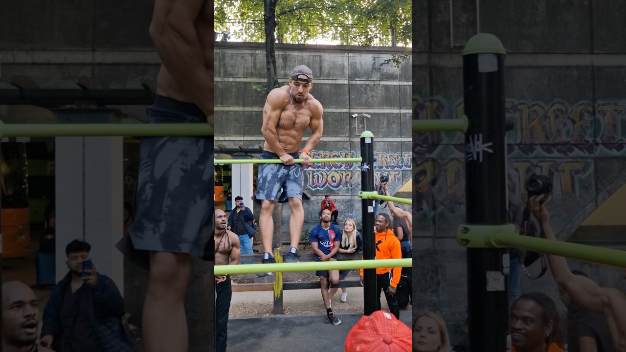 BERCY/PARIS FRESTYLE AT THE HOOD👑 #calisthenics #motivation #streetworkout
