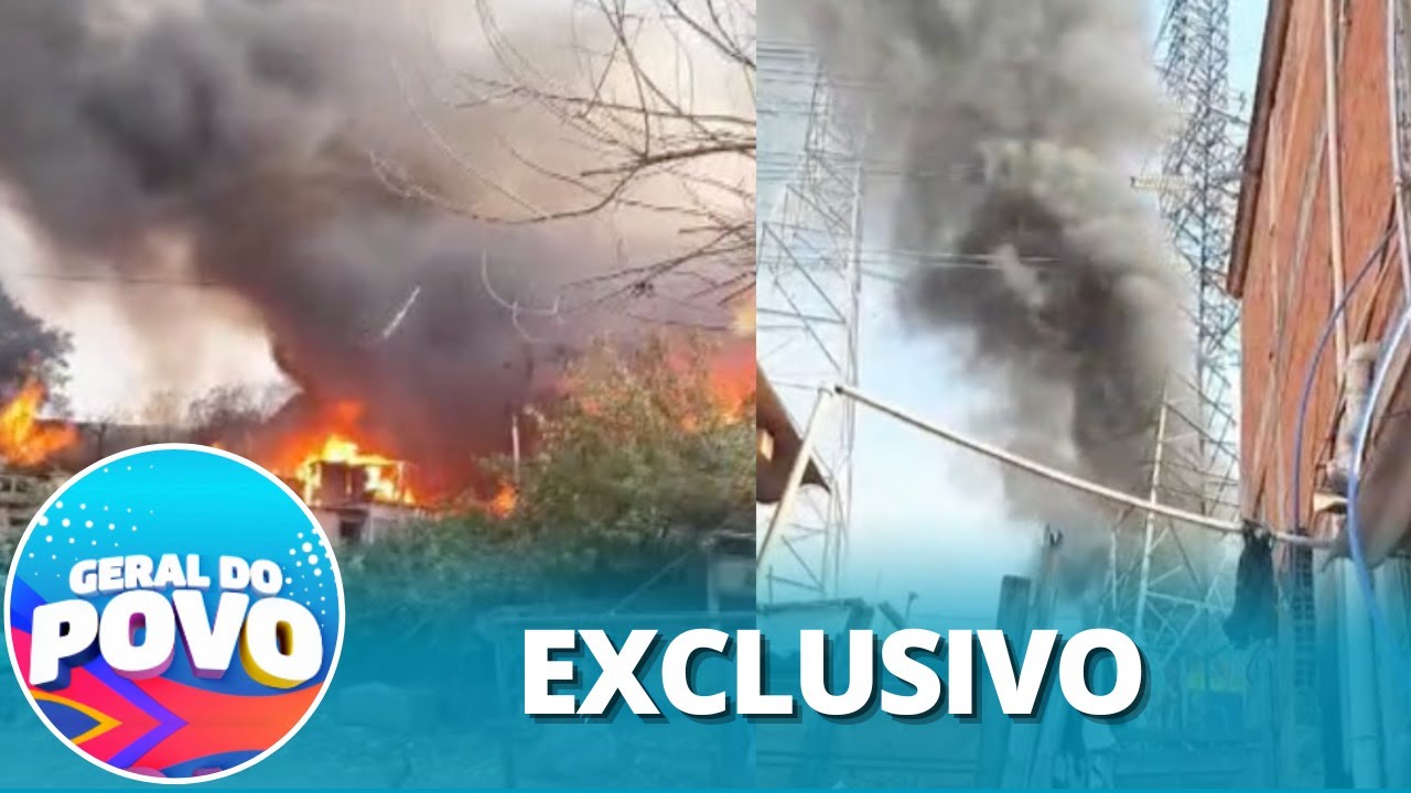 Geraldo Luís mostra incêndio de grandes proporções em comunidade de Osasco