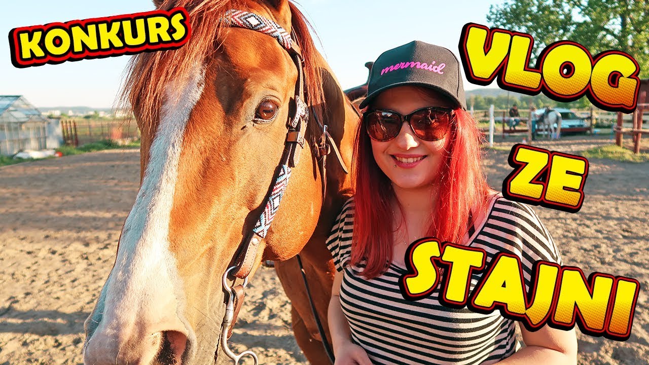 VLOG ZE STAJNI 🐎 PIERWSZA JAZDA BRATA 😲 KONKURS