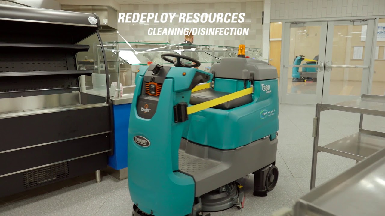 Tennant T7AMR & T380AMR Robotic Floor Scrubbers | Education Facilities