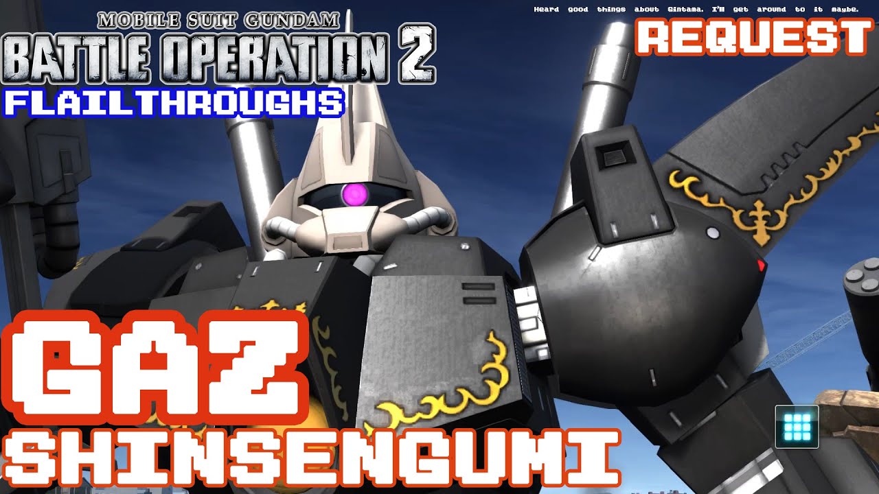 Gundam Battle Operation 2 Request: AMX-117L Gaz-L in Gintama Shinsengumi Colors