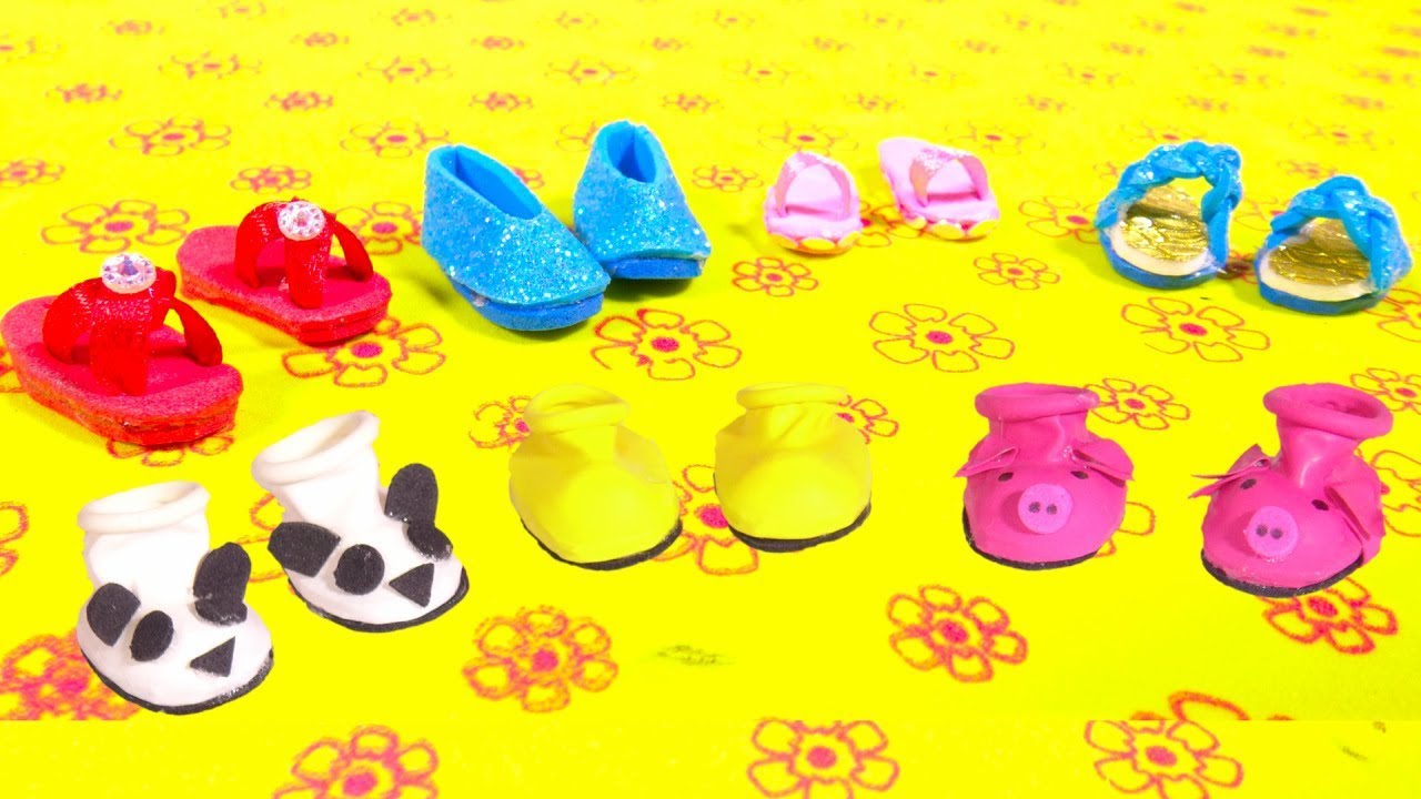 7 Awesome DIY Barbie Beautiful Shoes and Cute Sandals