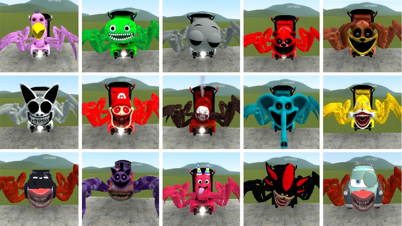 WHICH NEW ALL CURSED THOMAS FROM CHOO CHOO CHARLES VS CHOO CHOO THOMAS FAMILY  in Garry's Mod!