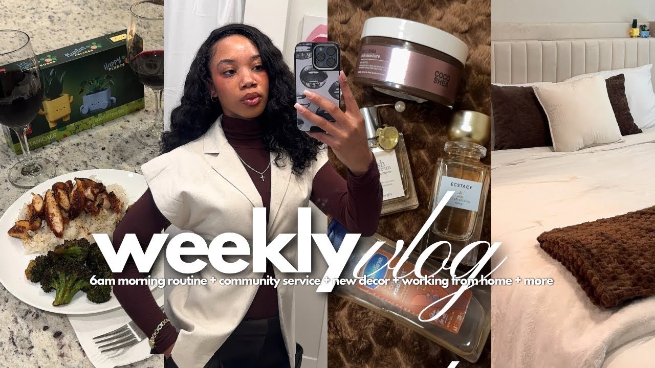 weekly vlog 𐙚 - community service with AKA , influencer collabs , realistic work week + more