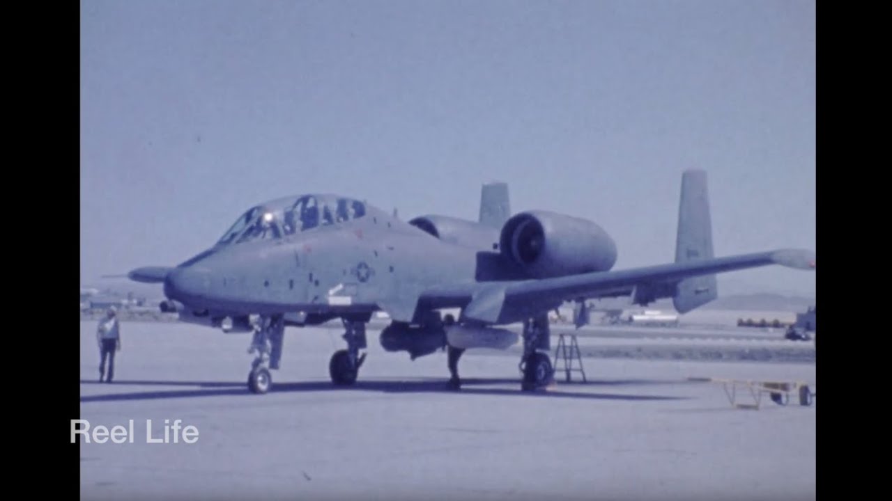 1979, YA-10B on the apron, the only two-seater Warthog,  Edwards AFB, California