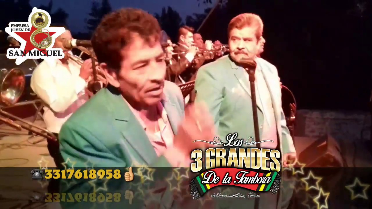 🔱 A Hora Por Idea y Cumbias LOS 3 GRANDES DE LA TAMBORA En Vivo 2018 Lienzo Charro De Ajijic