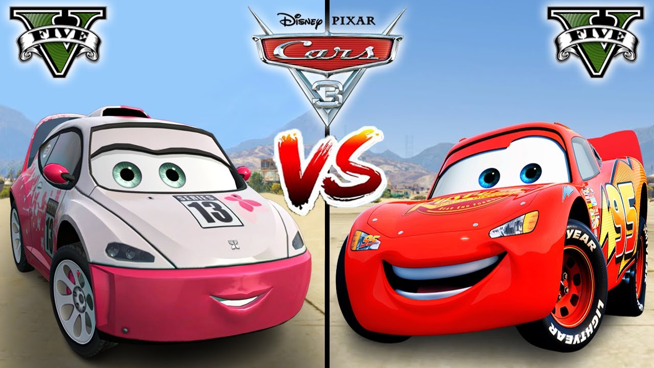 Lightning McQueen VS Emma (Disney cars) in GTA 5 - WHO IS BEST?