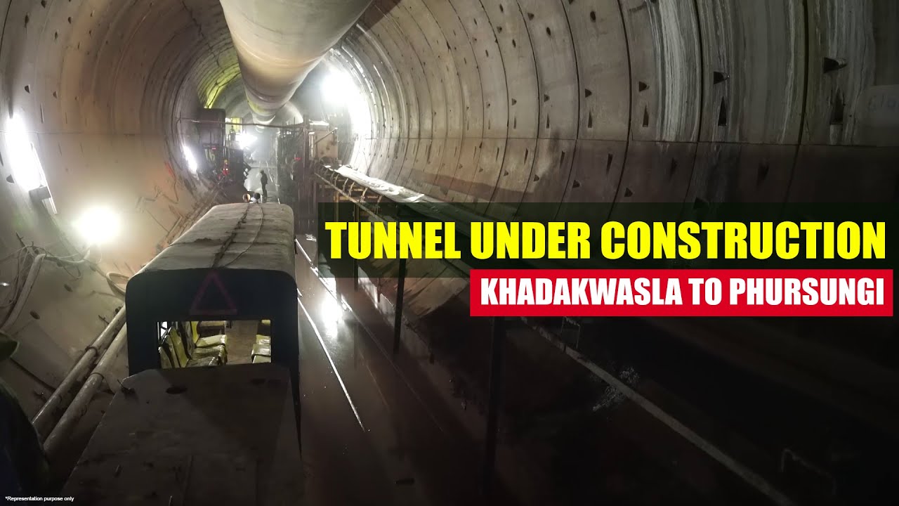 Tunnel Under Construction from Khadakwasla to Phursungi | Megha Engineering