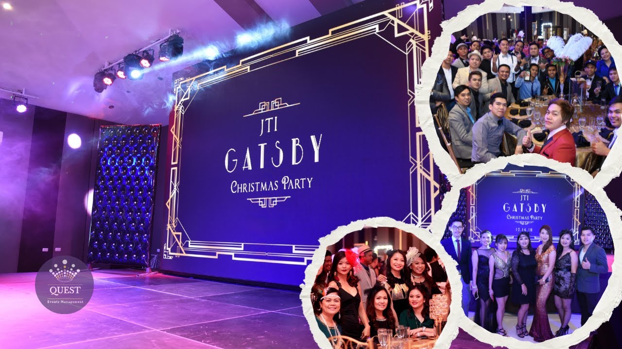 Gatsby-themed company  Christmas party