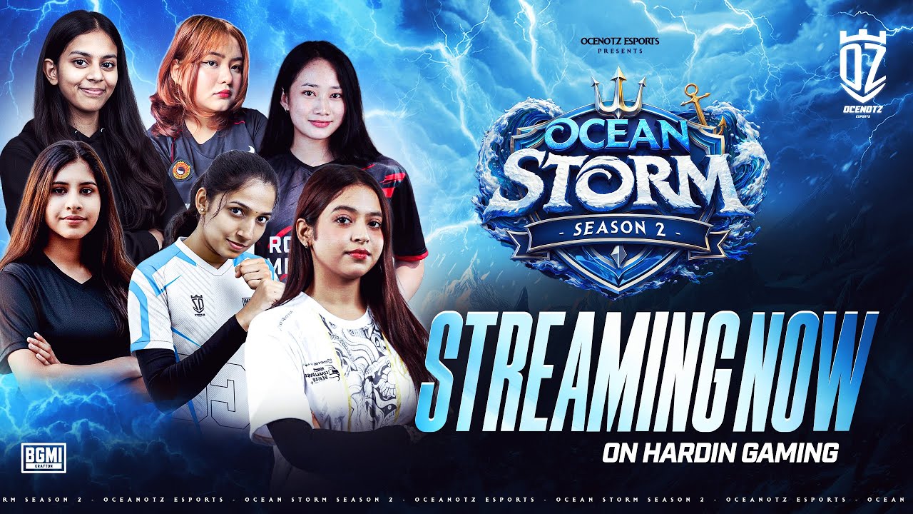 Ocean Storm Season 2, Presented by OcenotzEsports,10,000 INR,GirlsOnly Event ON AIR : @HARDIN GAMING