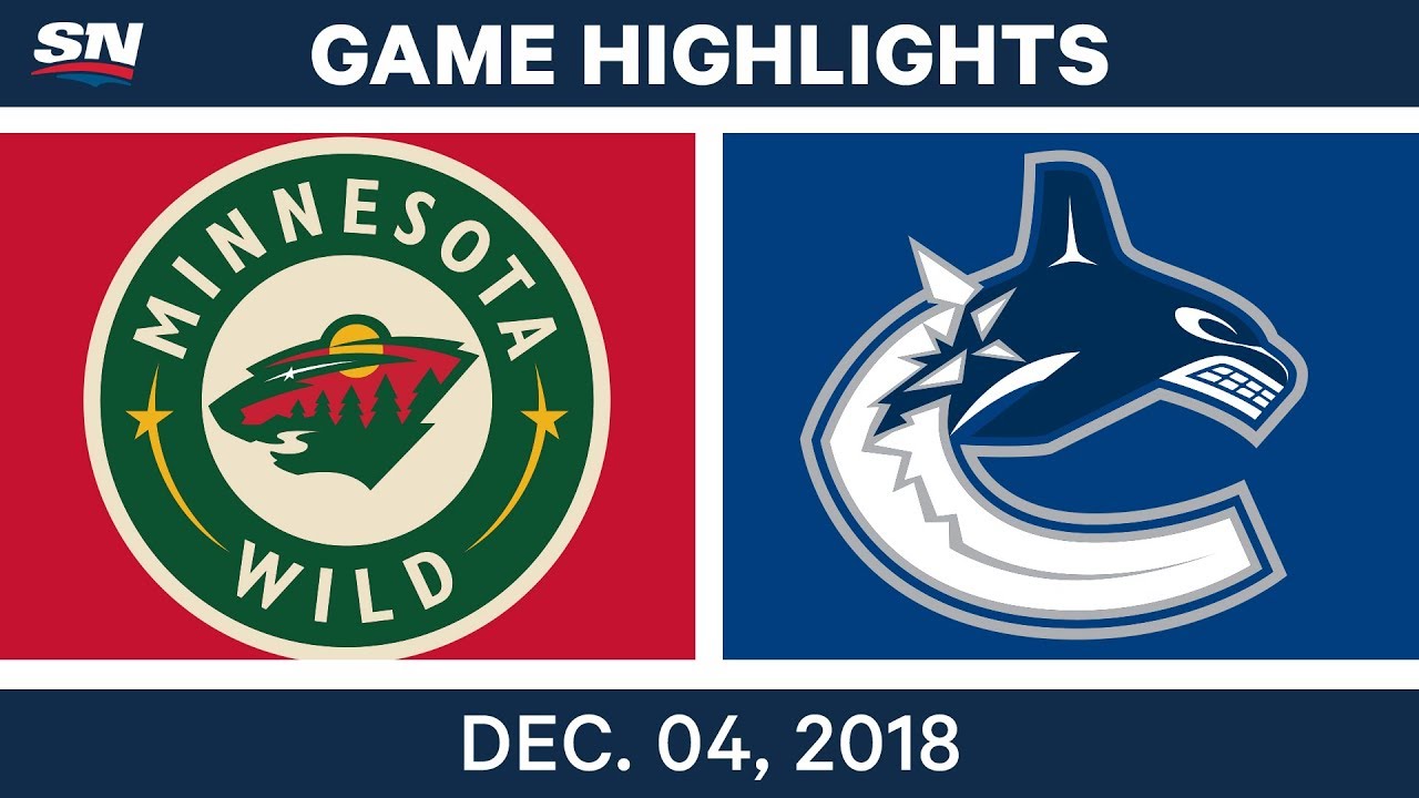 NHL Highlights | Wild vs. Canucks - Dec 4, 2018