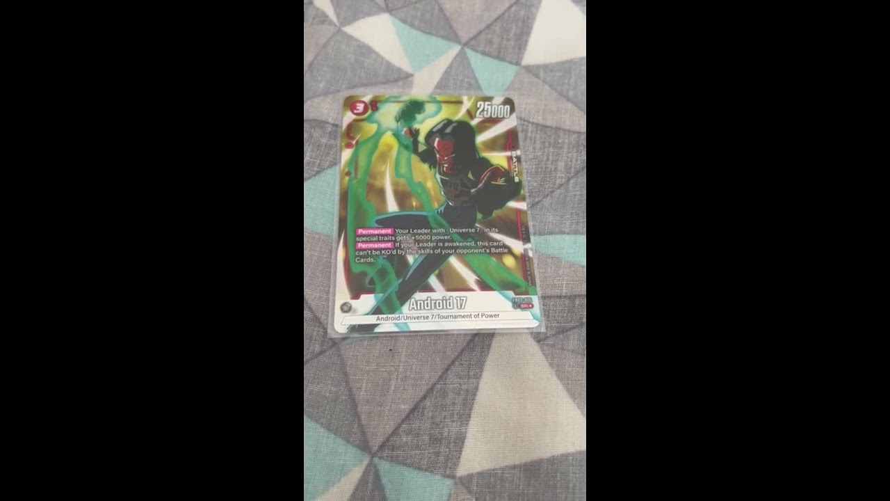 Android 17 SR Alt #cardgame  #showcase #dragonball #dragonballz #blazingaura #android17