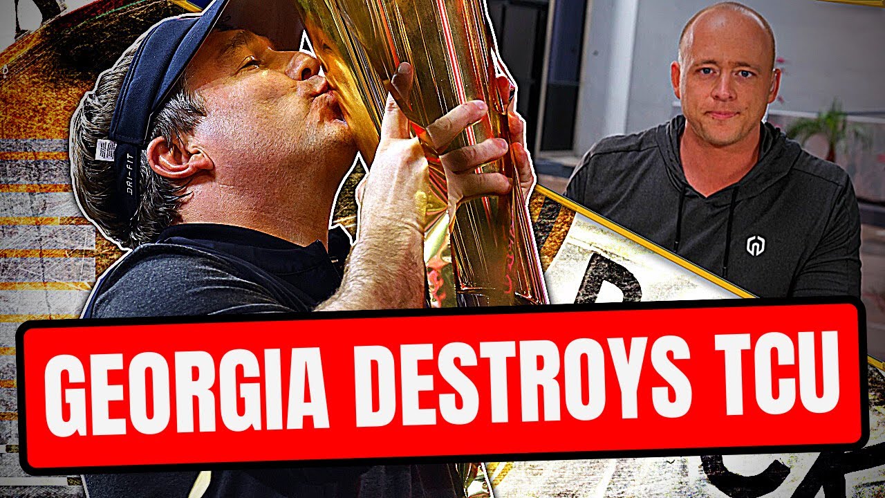 UGA Obliterates TCU - National Title Rapid Reaction (Late Kick Cut)