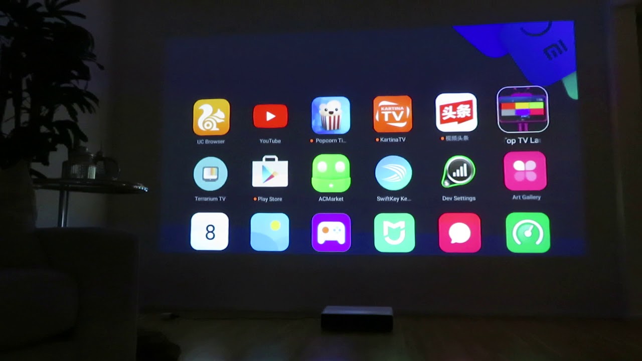How to change language to English & instal APP's 📽 Xiaomi Mi Laser Projector