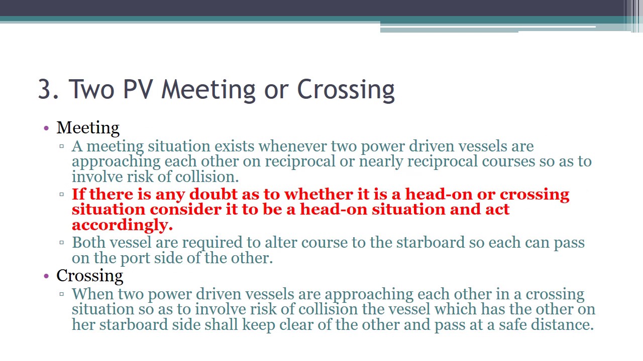 Rules of the Road - Rules Summary